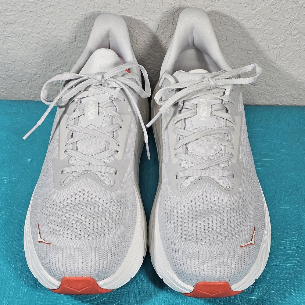 Hoka Men's Arahi 7 Cosmic Gray/Tomato Size 11.5 - Picture 4 of 9